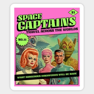 Vintage Sci Fi Comic Book Cover science fiction Sticker